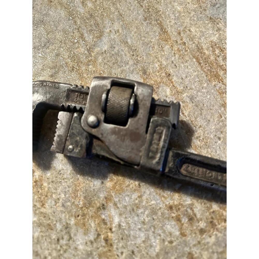 Antique Trimont Monkey Wrench Trimo Mechanics 10" USA Historic Tool